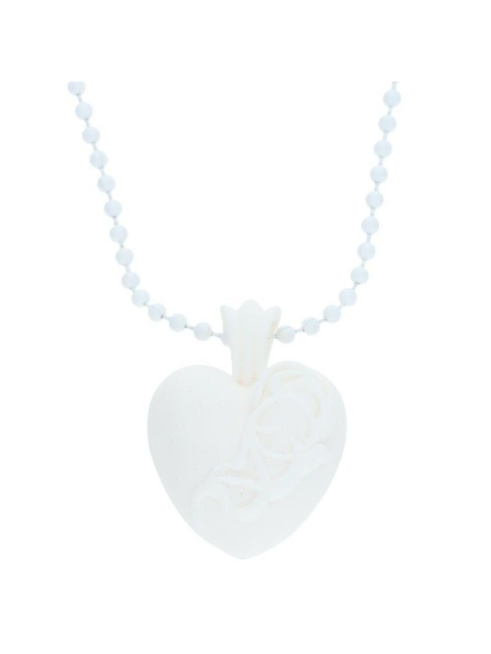 Chrome Hearts Rubber Heart Silicone Necklace